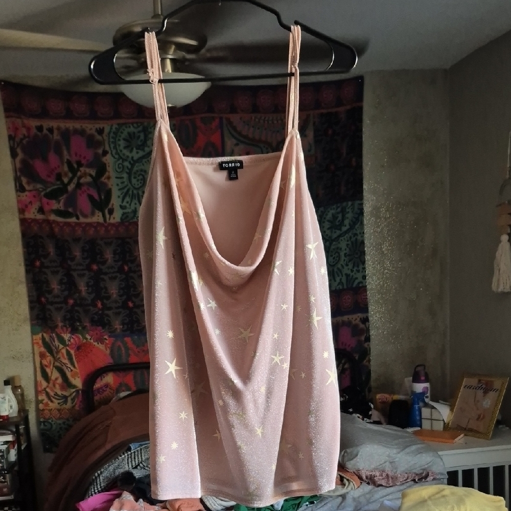 Torrid Light Pink Starry Camisole